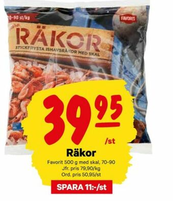 City Gross Favorit Räkor med skal erbjuda