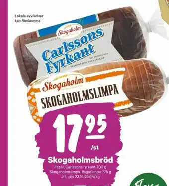 City Gross Skogaholmslimpa Limpa erbjuda