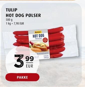 Scandinavian Park Tulip hot dog pølser erbjuda