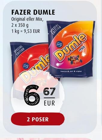 Scandinavian Park Fazer dumle erbjuda