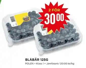 Willys Polen Blåbär 125g erbjuda