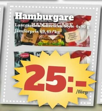 Bonum Matmarknad Hamburgare erbjuda