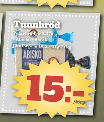 Bonum Matmarknad Tunnbröd erbjuda