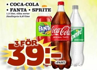 Bonum Matmarknad Coca-cola • fanta • sprite erbjuda