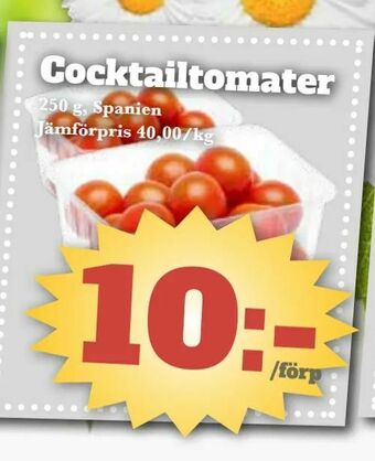 Bonum Matmarknad Cocktailtomater erbjuda