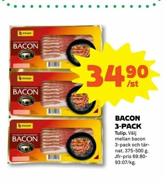 Coop Forum Bacon 3-pack erbjuda