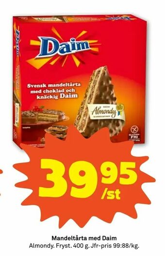 Coop Forum Mandeltårta med Daim erbjuda