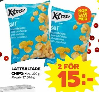 Coop Extra Lättsaltade chips erbjuda