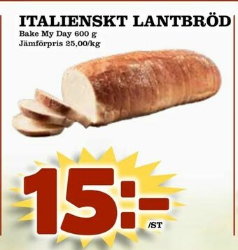 Din Mat Italienskt lantbröd erbjuda
