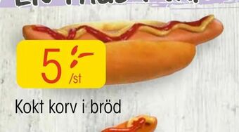 EKO Kokt korv i bröd erbjuda