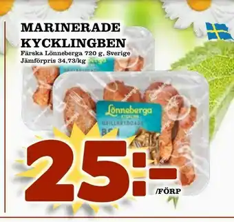 Matboden Ektorp Marinerade kycklingben erbjuda