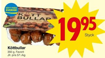 Matöppet Köttbullar erbjuda
