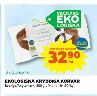 Coop Ekologiska kryddiga korvar erbjuda