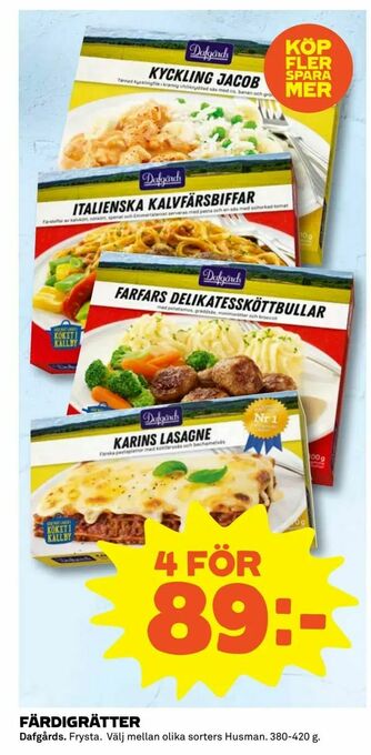 Coop Extra Färdigrätter erbjuda