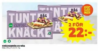 Knäckebröd av råg