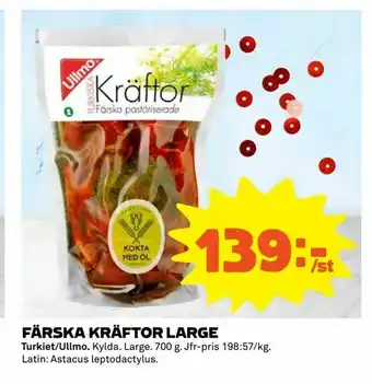 Coop Extra Färska kräftor large erbjuda