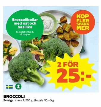 Coop Extra Broccoli erbjuda