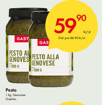 Snabbgross Pesto erbjuda