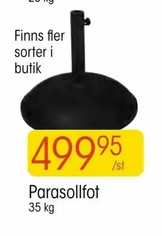 EKO Parasollfot erbjuda