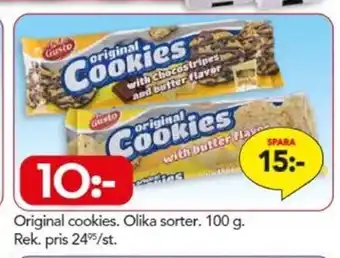 Original Cookies. Olika Sorter. 100g