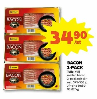 Stora Coop Bacon 3-pack erbjuda