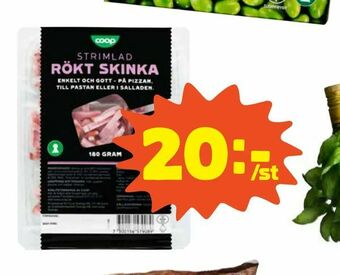 Coop Strimlad rökt skinka erbjuda