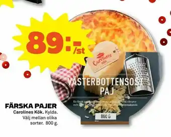 Färska pajer
