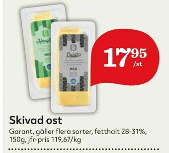 Hemköp Skivad ost erbjuda