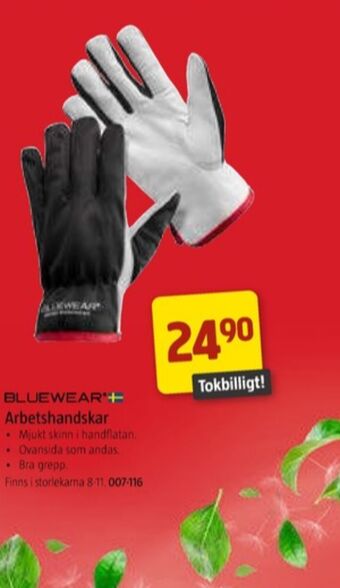 Jula Bluewear arbetshandskar erbjuda