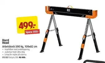 Jula Arbetsbock 590 kg, 109x82 cm erbjuda