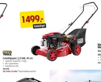 Jula Meec tools gräsklippare erbjuda