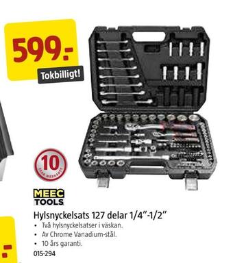 Jula Hylsnyckelsats 127 delar 1/4-1/2 erbjuda