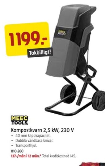 Jula Meec tools kompostkvarn erbjuda