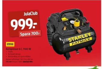 Jula Fatmax kompressor erbjuda