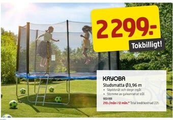 Jula Kayoba studsmatta/trampolin erbjuda