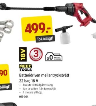 Jula Meec tools högtryckstvätt erbjuda