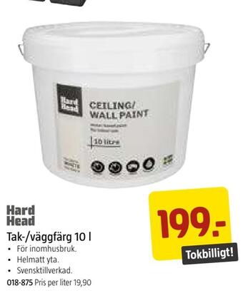 Tak-/väggfärg 10 l