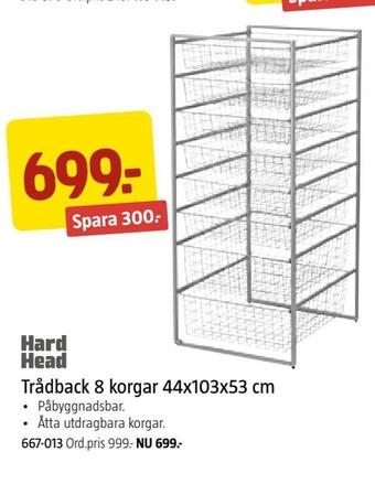 Jula Trådback 8 korgar 44x103x53 cm erbjuda