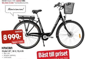 Jula Kayoba elcykel erbjuda