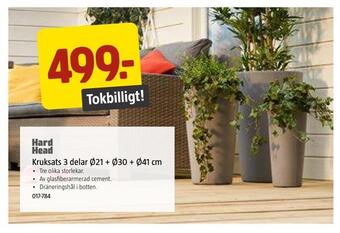 Jula Kruksats 3 delar ø21 + ø30 + ø41 cm erbjuda