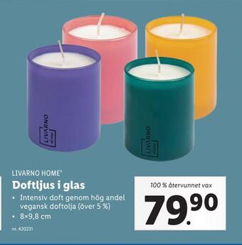 Lidl Doftljus i glas erbjuda