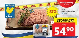 Lidl Färsk kycklingfärs erbjuda