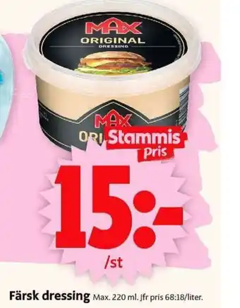 ICA Supermarket Max Färsk dressing 200ml erbjuda