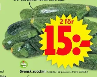 Svensk zucchini 400g