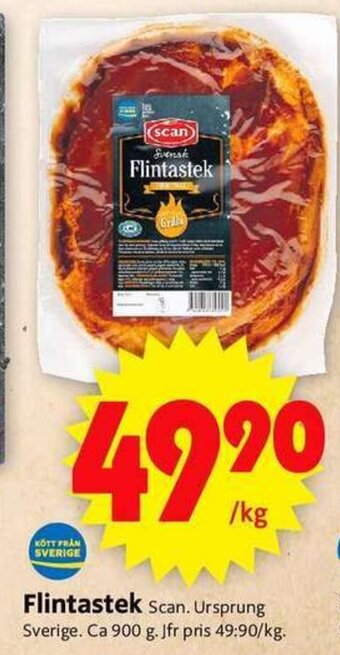ICA Supermarket Scan Flintastek 900g erbjuda