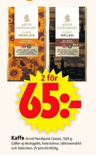 Arvid Nordquist Classic Kaffe 500g