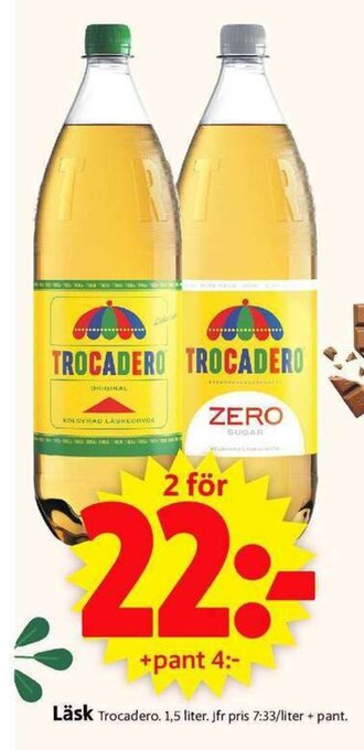 ICA Supermarket Trocadero Läsk 1,5 liter erbjuda