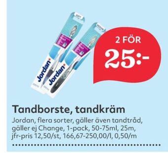 Hemköp Jordan tandborste erbjuda