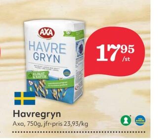 Hemköp Axa havregryn erbjuda