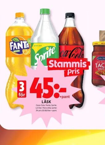 ICA Kvantum Fanta läskedryck erbjuda
